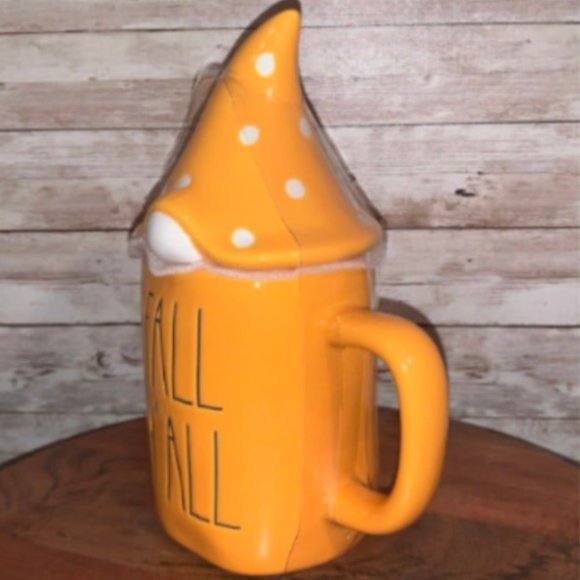 Rae Dunn FALL Y'ALL Mug and Gnome Topper - Picture 2 of 3